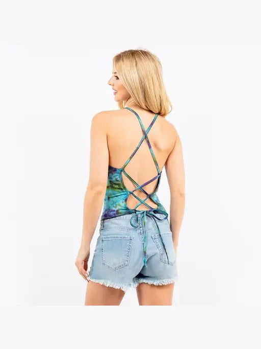 Cotton Tie Dye Halter Top