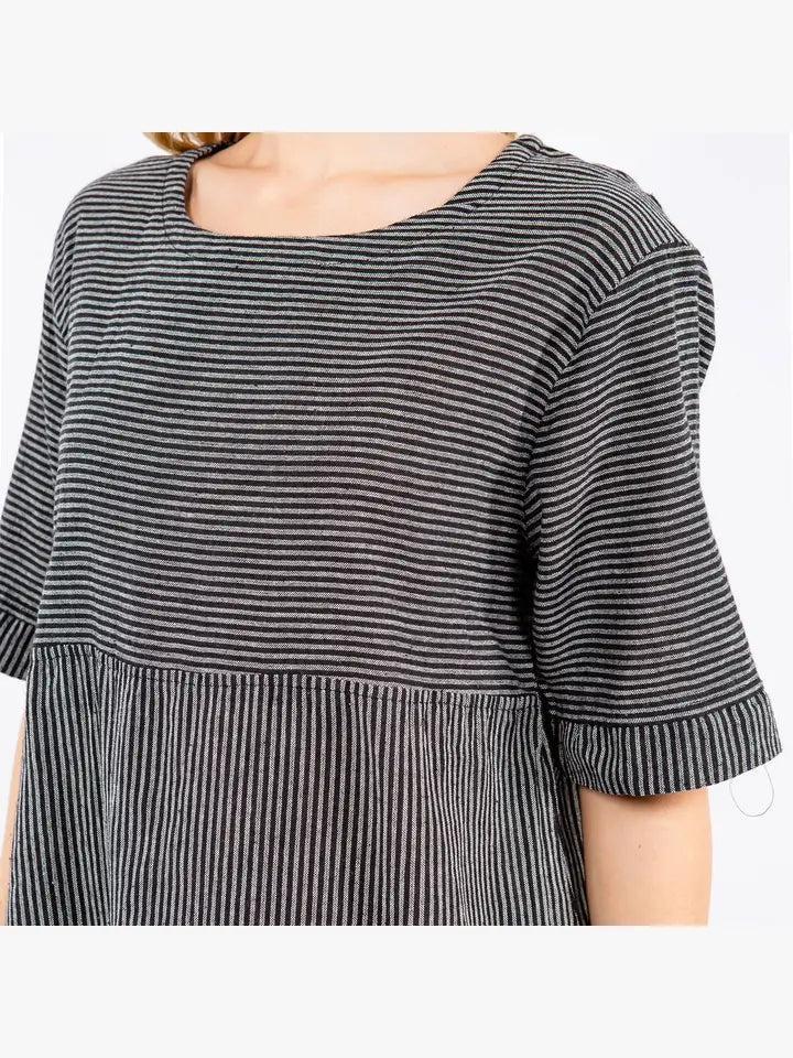 Hand Loomed Cotton Half Sleeve Top