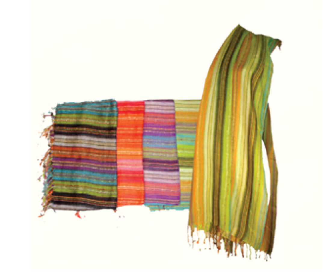 Cotton Multi Colored Stripped Scarf