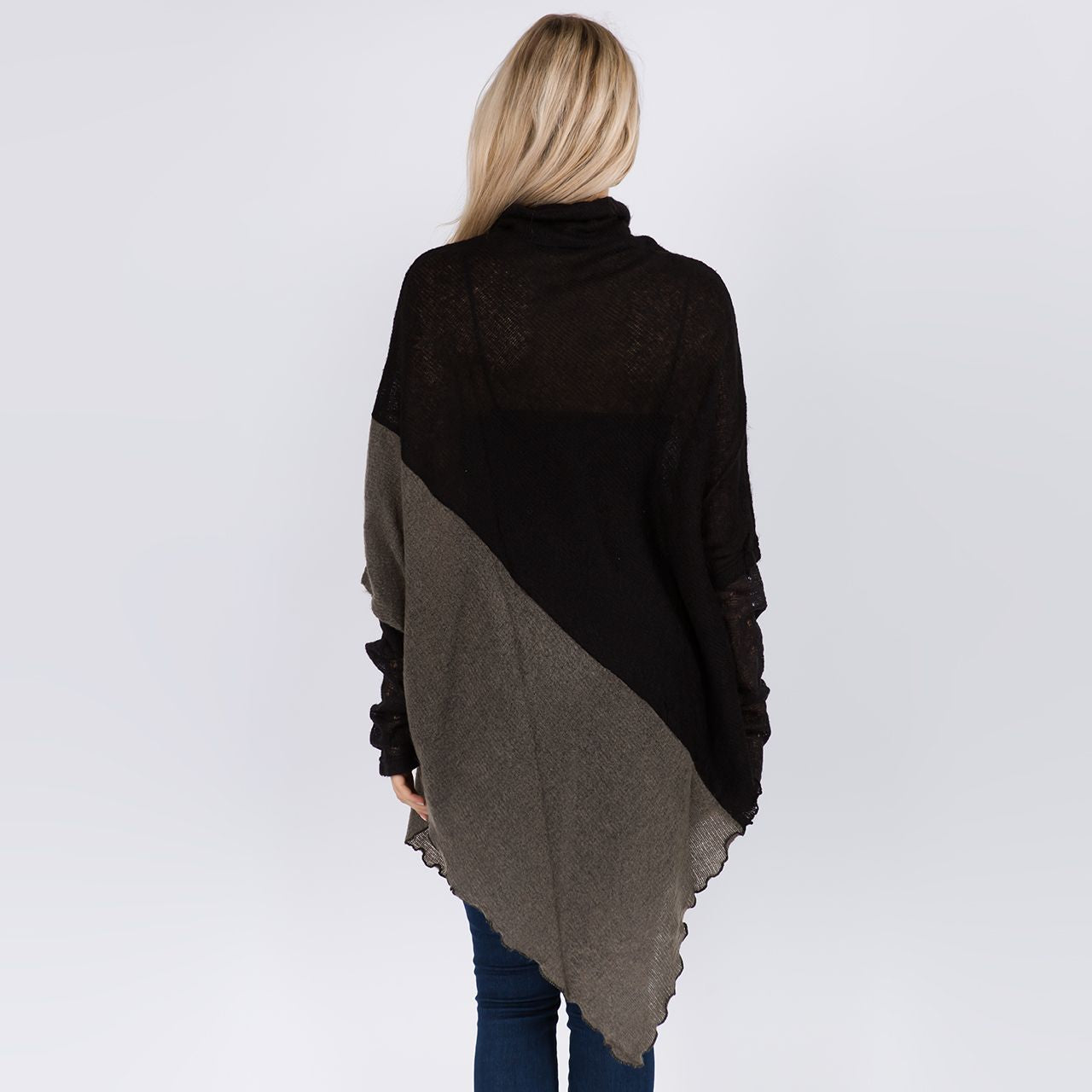 Acrylic Knit Poncho