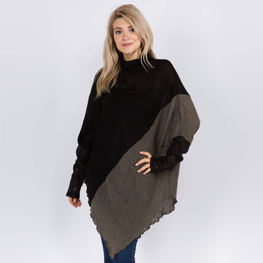 Acrylic Knit Poncho