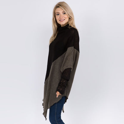 Acrylic Knit Poncho