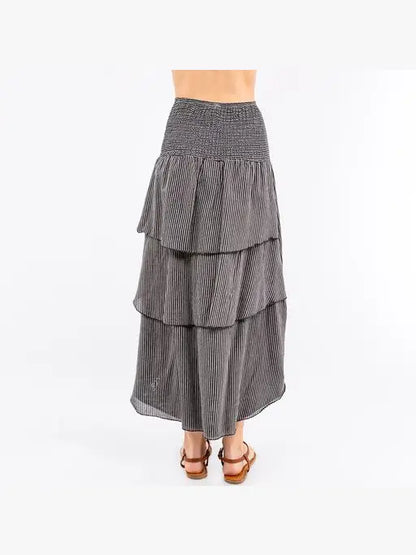 Hand Loomed Cotton Steampunk Cinch Up Skirt