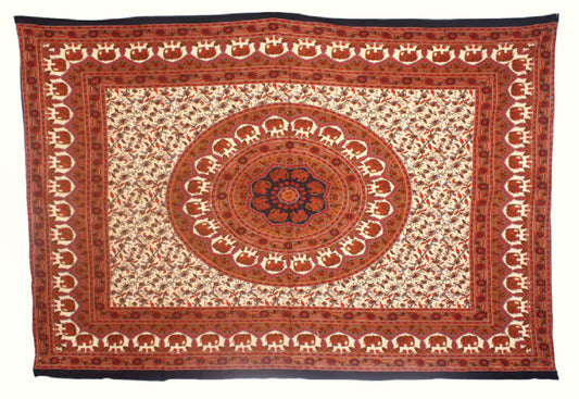 Traditional Assorted Over Dyed Indian Mandala Print Tapestries 100% Cotton