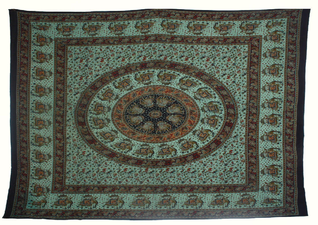 Traditional Assorted Over Dyed Indian Mandala Print Tapestries 100% Cotton