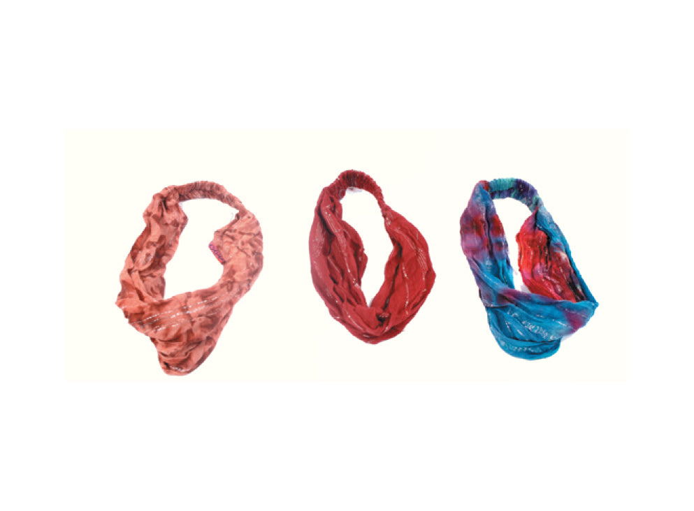 Rayon with Lurex Tie Dyed Head Band