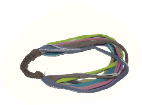 Cotton Multi Colored Roped Head Band