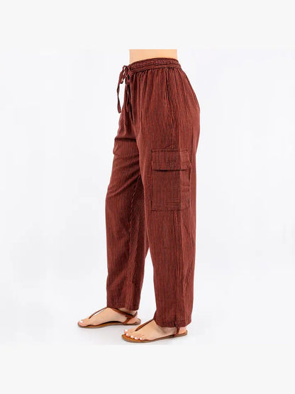 Hand Loomed Cotton Cargo Pant